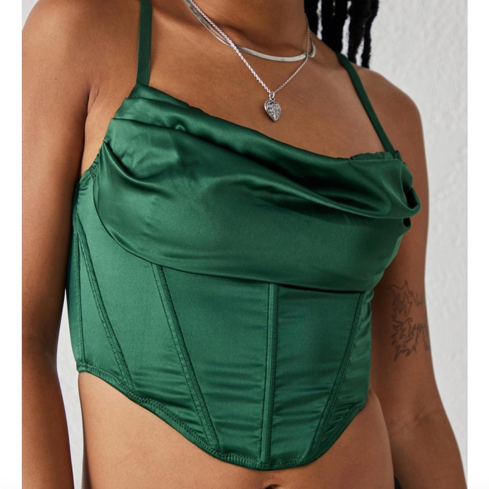 New Urban Outfitters Lexi Satin Corset Top